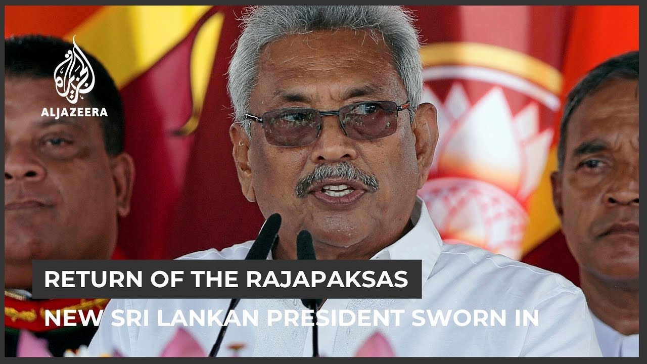 Gotabaya Rajapaksa sworn in as Sri Lanka