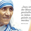 Inspirierende Lebensweisheiten von Mutter Teresa