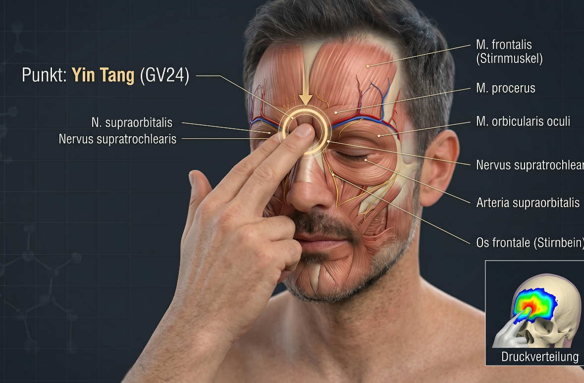 GV24 Yin Tang Akupressurpunkt